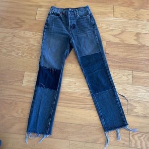 Black distressed jeans from urban outfitters